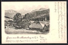 St. Beatenberg, Teilansicht mit Kirche