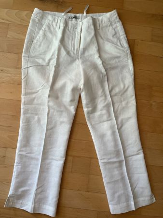 Damen 7/8-Hose MORE & MORE Weiss Grösse 40 neuwertig
