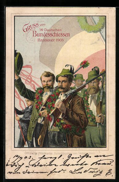 Cancelleria postale: Litho Ganzsache PP27C17: Hannover, 14. B – Usato da Berlin venduto da bartko-reher