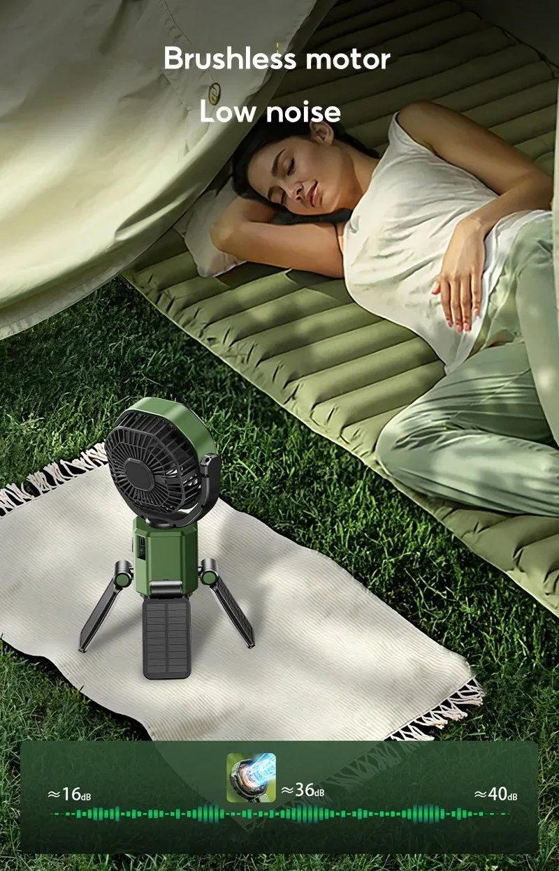 Ventilatori: NEU Camping Ventilator Solar Lampe USB / Ventilateur solaire – Nuovo e nell'imballaggio originale da Isérables venduto da Alfaga 3