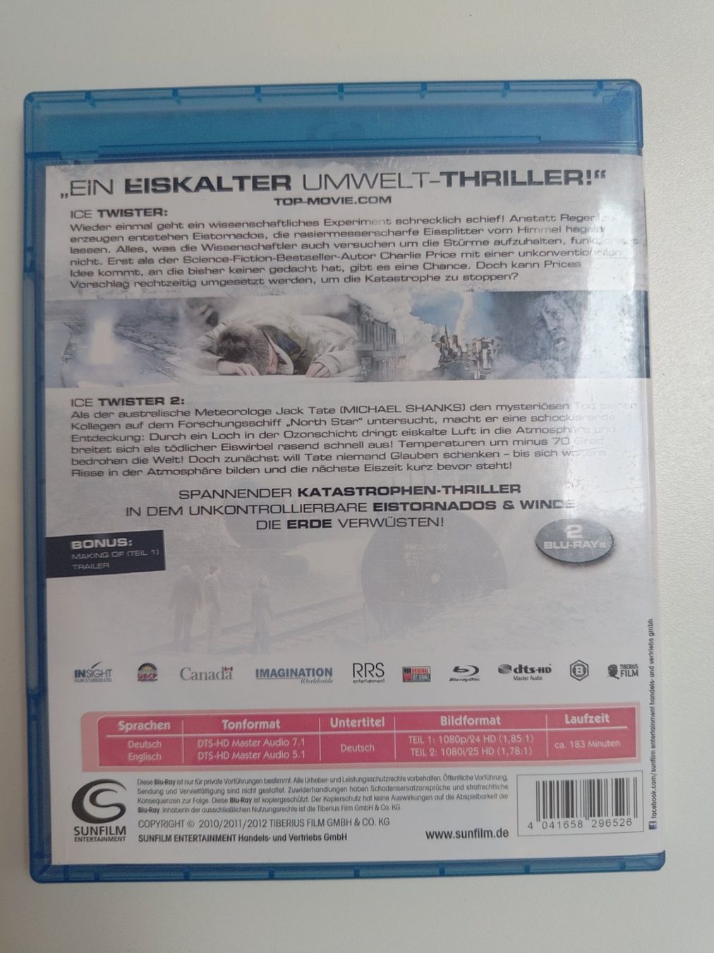 Tutti i DVDs: Ice Twister 1&2 – Usato da Liestal venduto da Kratzilla 2