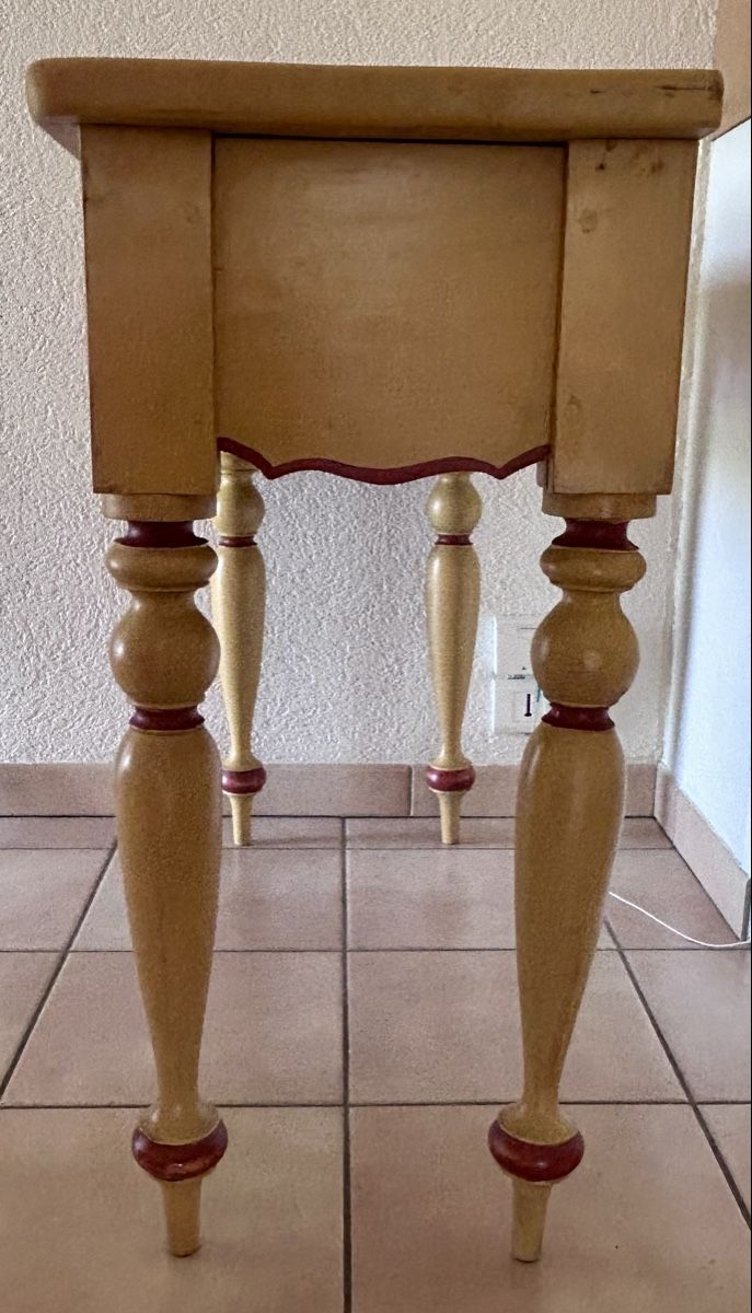 Cassettiere: Console et miroir assorti, style campagnard – Usato da Chêne-Bougeries venduto da Assouille 5