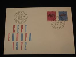 Werbemarken Europa FDC 1972 Nr. 509+510 "CEPT"
