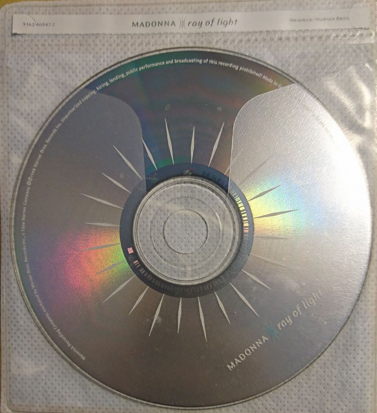 CD: MADONNA Ray of Light – Usato da Zürich venduto da Raz88 1