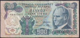 Türkei 500 Lira 1971