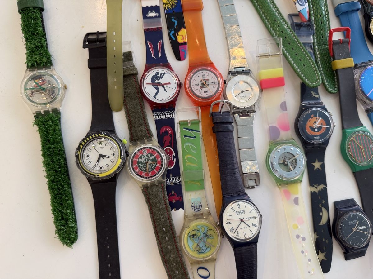 Swatch Uhren: 40 Swatch zum Basteln oder Aufbereiten – Defekt aus Lufingen von Rac0 7