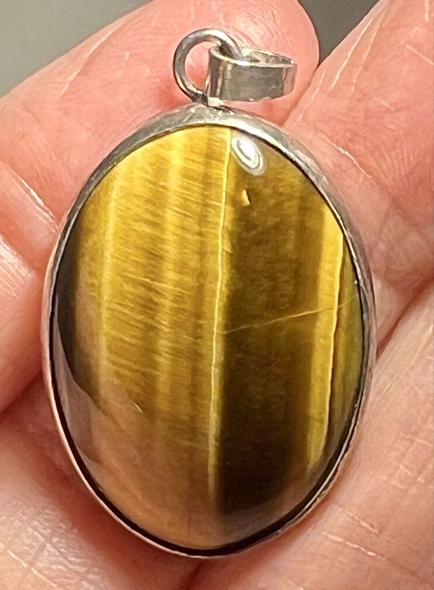Ciondoli: Pendentif Oeil de Tigre Argent 925 – Usato da Genève venduto da DELIRBEADS 3