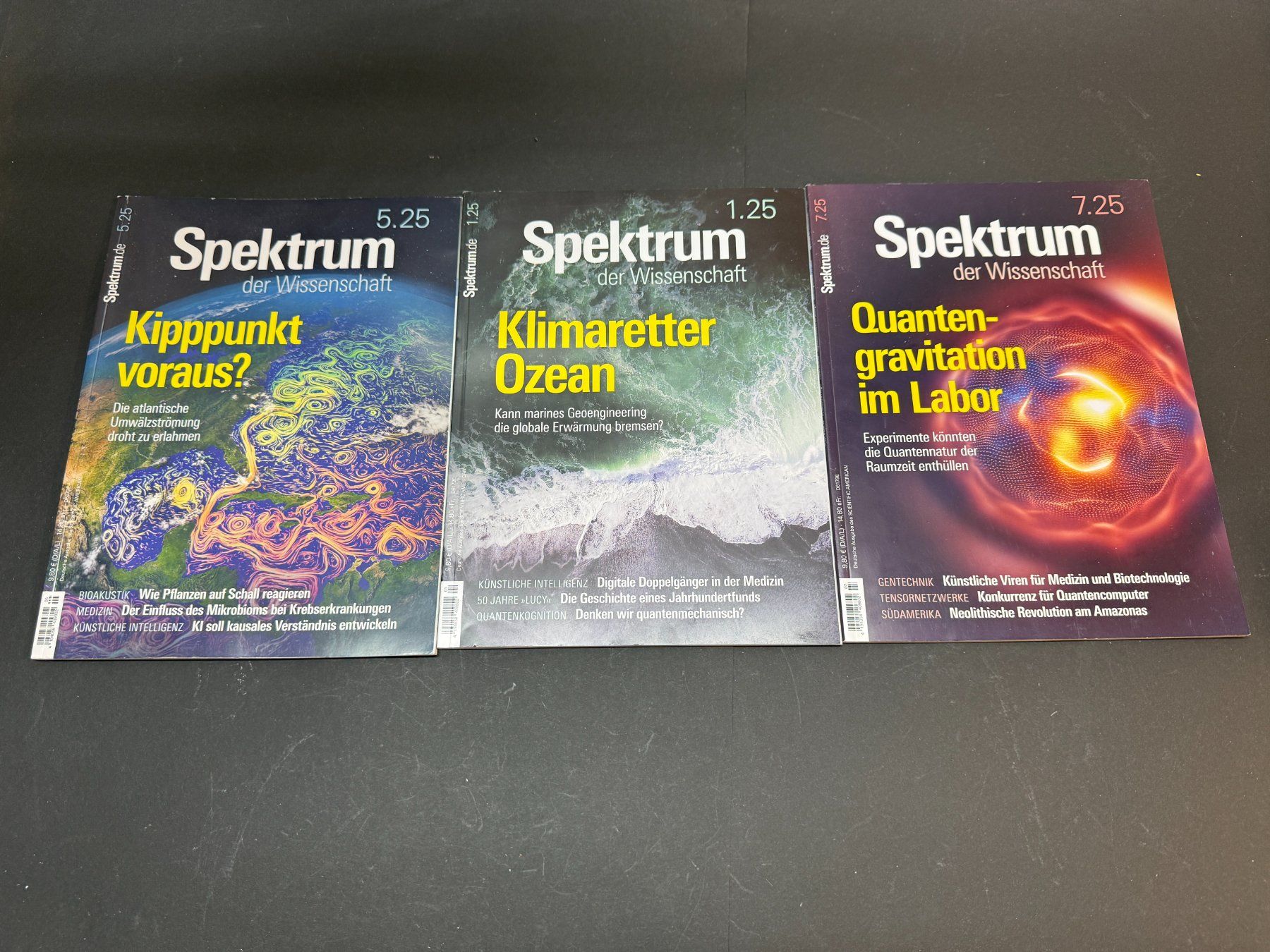 Riviste & Magazine: 3 Hefte Spektrum der Wissenschaft – Usato da Lützelflüh-Goldbach venduto da Napfnugget01