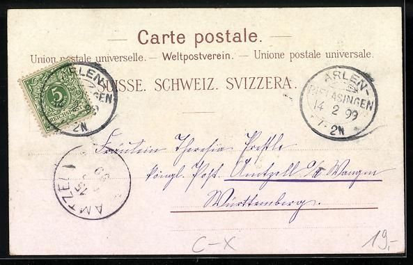 Cartoline postali: Litho Wiesholz, Haushaltungsschule Maria – Usato da Berlin venduto da bartko-reher 1