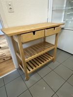 Küchentisch aus Holz mit zwei Schubladen guter Zustand