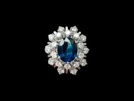WASSNER, Thalwil, Saphir - Diamant - Ring