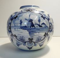 Design Delft Holland - Keramik Vase   signiert nummeriert