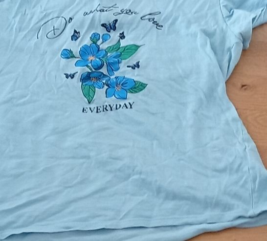 T-Shirts: T-Shirt saltedbasics by Chicoree hellblau Grösse M – Gebraucht aus Leibstadt von Fatrin 2