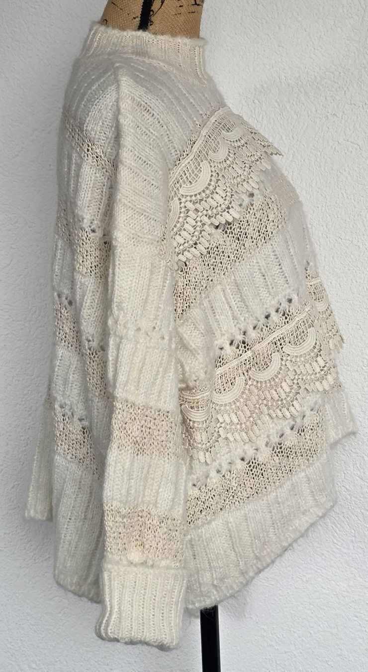 Zara Maglioni & Felpe: Wunderschöne Zara Strickpullover,  mit Spitze, Grösse S\M – Usato da Rheinsulz venduto da Gilea 1