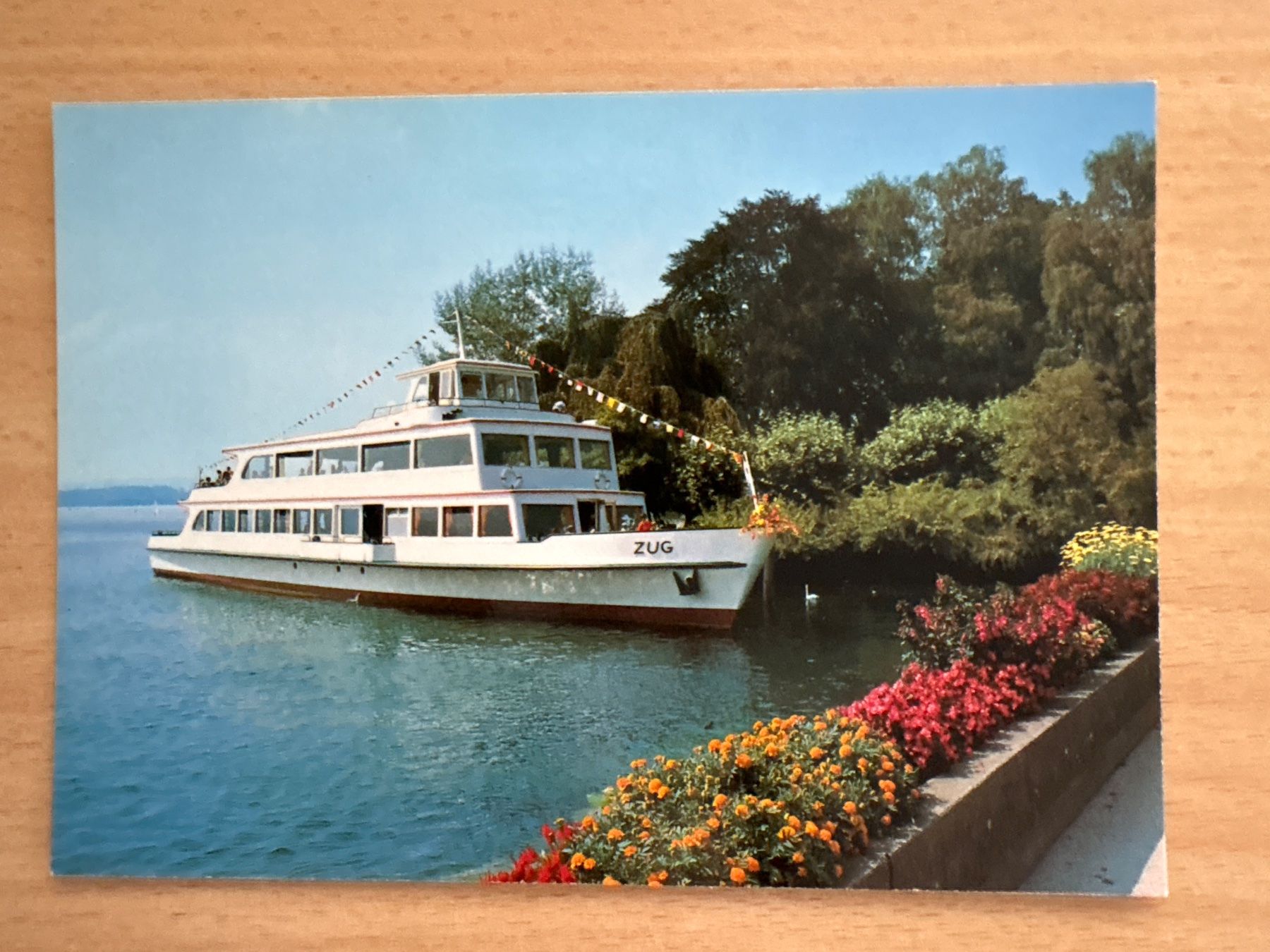 Ansichtskarten: Ansichtskarte Zugersee MS Zug SCHIFFFAHRT – Gebraucht aus Ibach von lisch3