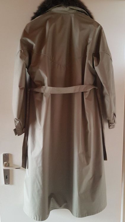Manteau Long Vintage En Laine Rouge - Création Annie Marcel - Taille M (FR40) - Parfait état
