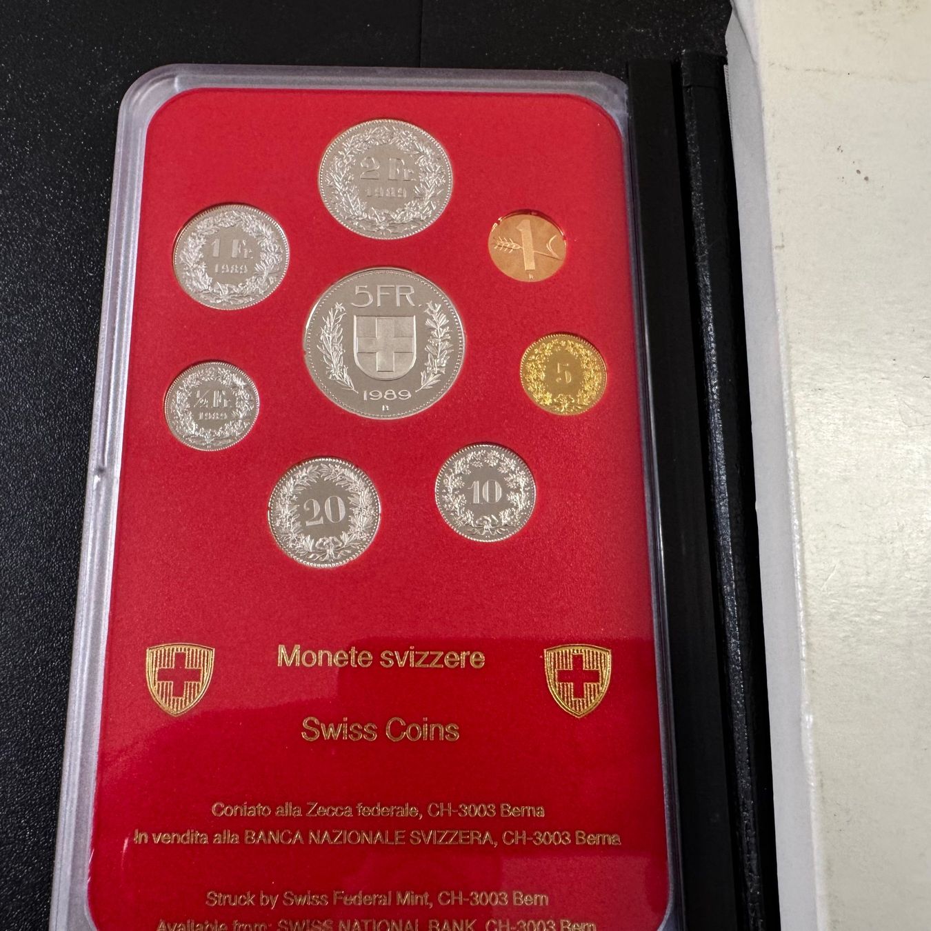 Tutti le monete: Münzsatz Schweiz 1989 PP Etui – Usato da Reitnau venduto da tb-muenzen 1