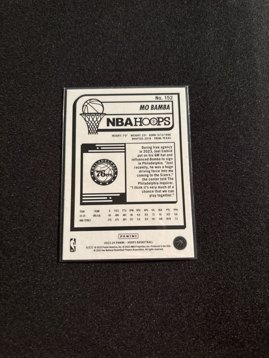 Nba Carte collezionabili: Mo Bamba - NBA Hoops - 76ers – Usato da Kaiseraugst venduto da Baum_12 1