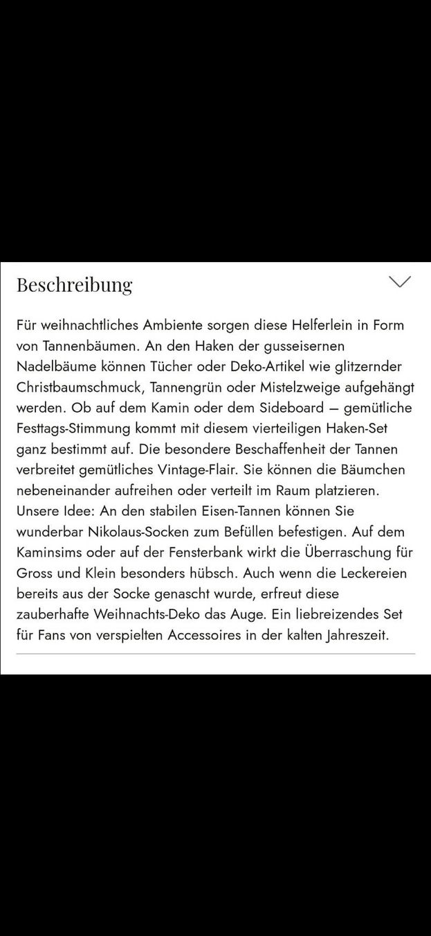 Loberon Ferramenta: Weihnachtshaken Set 4er – Nuovo (secondo la descrizione) da Obermumpf venduto da chr_675z 1