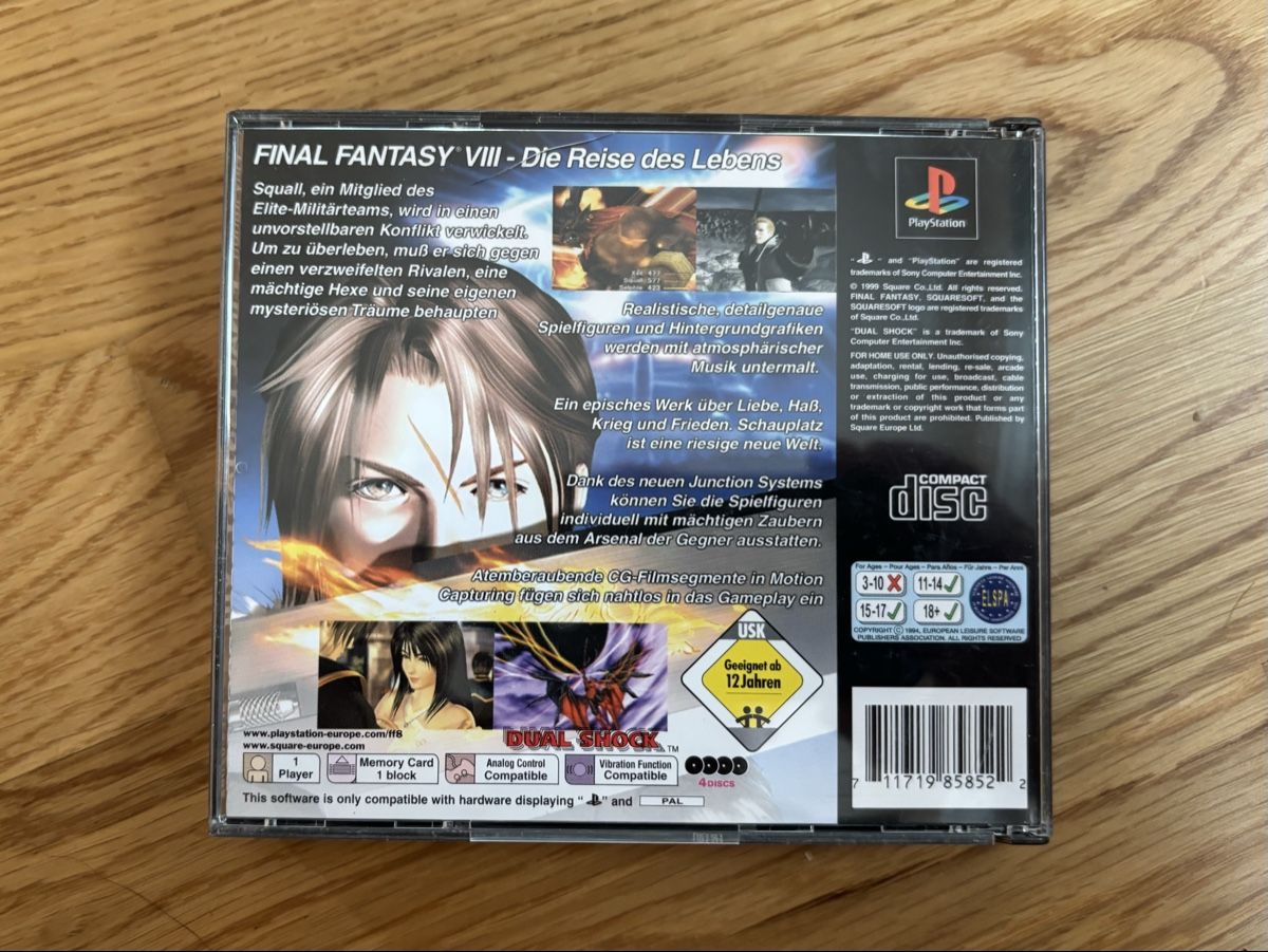 Jeux: PS (PAL) - Final Fantasy VIII / 8 – D'occasion à Widen par mxpx_1981 3