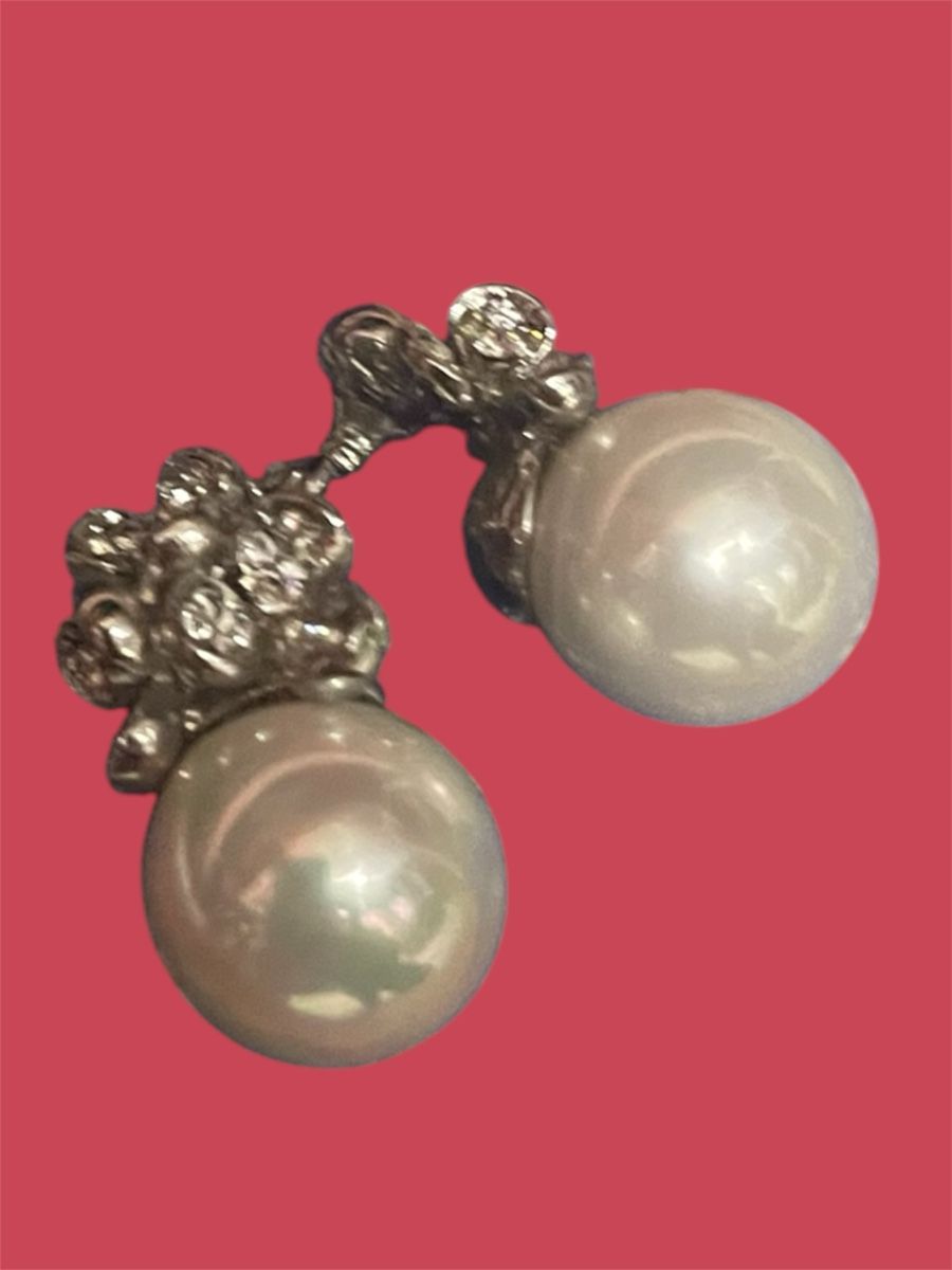 Orecchini pendenti & Orecchini a lobo: Elegante Ohrstecker mit Perlen & Strasssteine – Nuovo (secondo la descrizione) da Urdorf venduto da Anassor