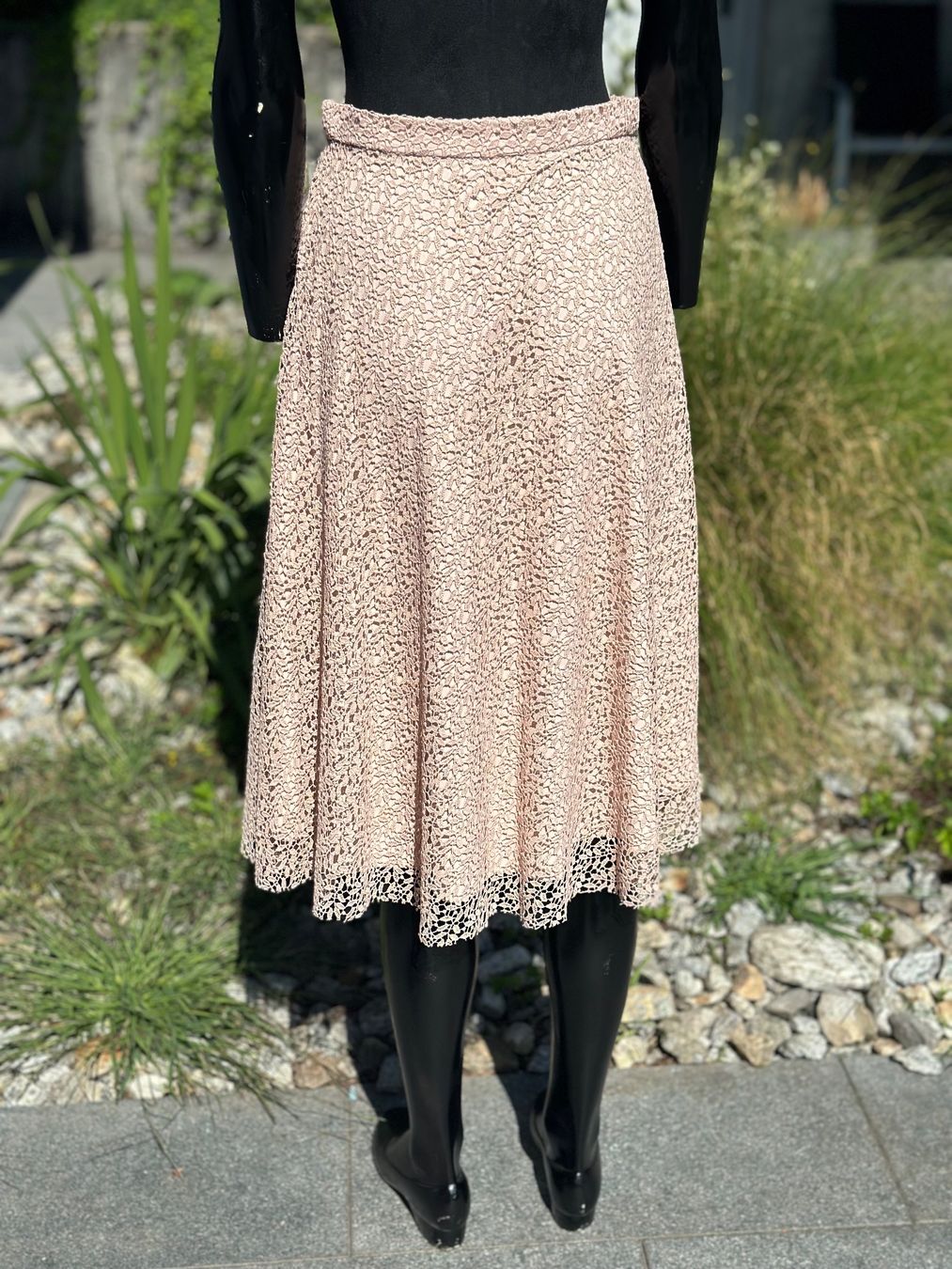 Zara Röcke: Sommerrock Spitze rosa A-Linie Gr. 36 – Gebraucht aus Zufikon von Modestil365 4