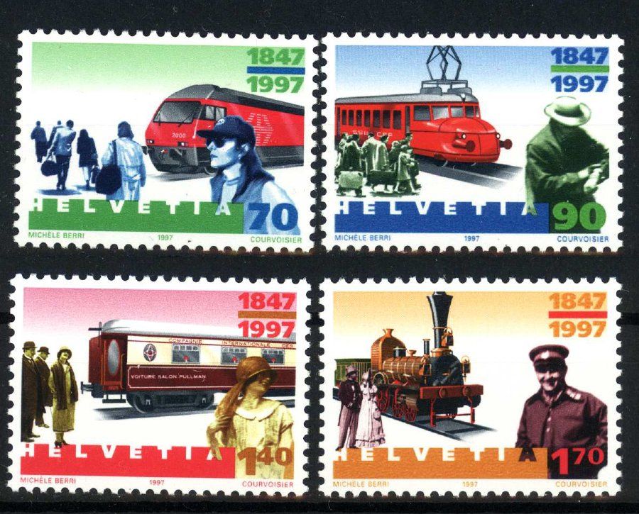 Tutti i francobolli: 1997, Sonderpostmarken Bahnen ** – Usato da Willisau venduto da Vollstempel