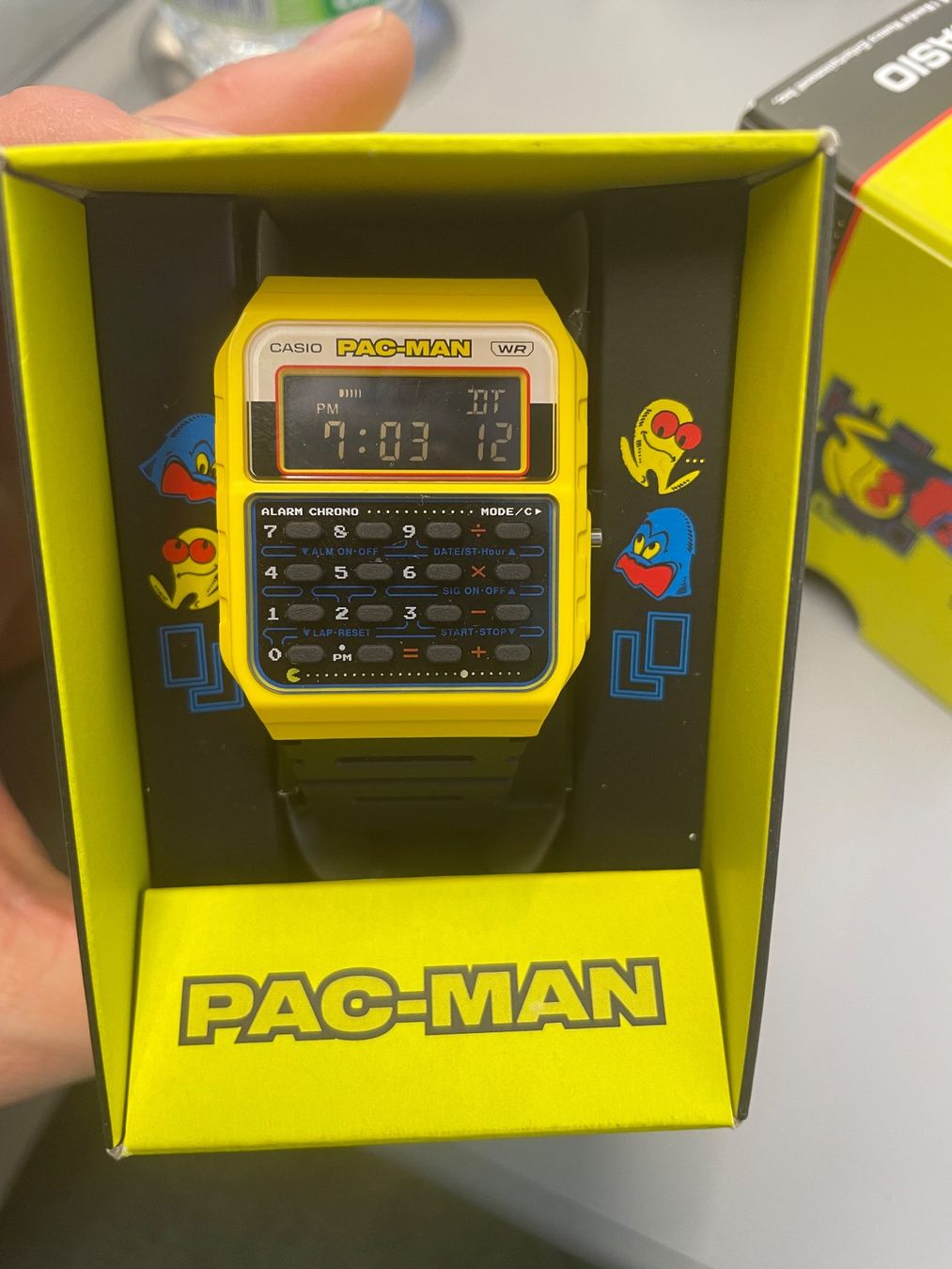 Casio Orologi: Casio pac man Uhr – Nuovo e nell'imballaggio originale da Zürich venduto da Giuseppe111