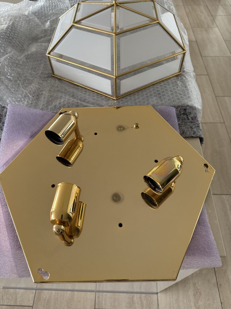 Lustres & lampes de plafonds: 2x Deckenlampe sechseckig – D'occasion à Bülach par Berimbau0 5