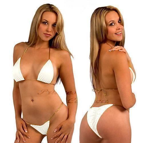 Costumi da bagno & Bikini: Witziger Bikini - S - weiss/gold NEUUU – Nuovo e nell'imballaggio originale da Ibach venduto da fantasyfashion