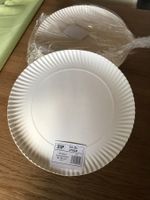 50 Grill-Pappteller aus Karton rund 28cm