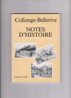 Livre Notes d'Histoire Collonge-Bellerive