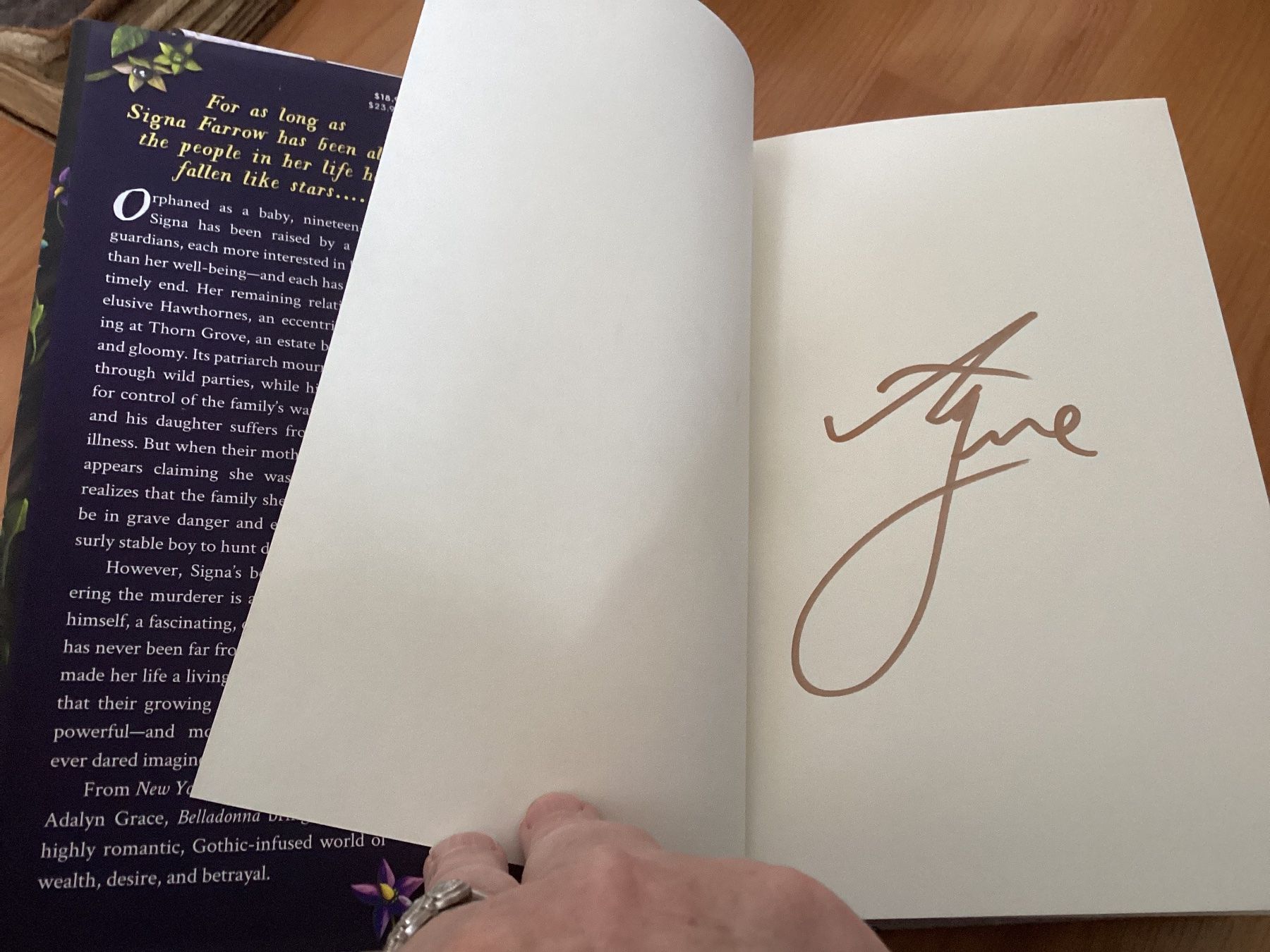 Libri: Belladonna by Adalyn Grace Signed First edition 2022 – Usato da Bursinel venduto da don_ccb9 2