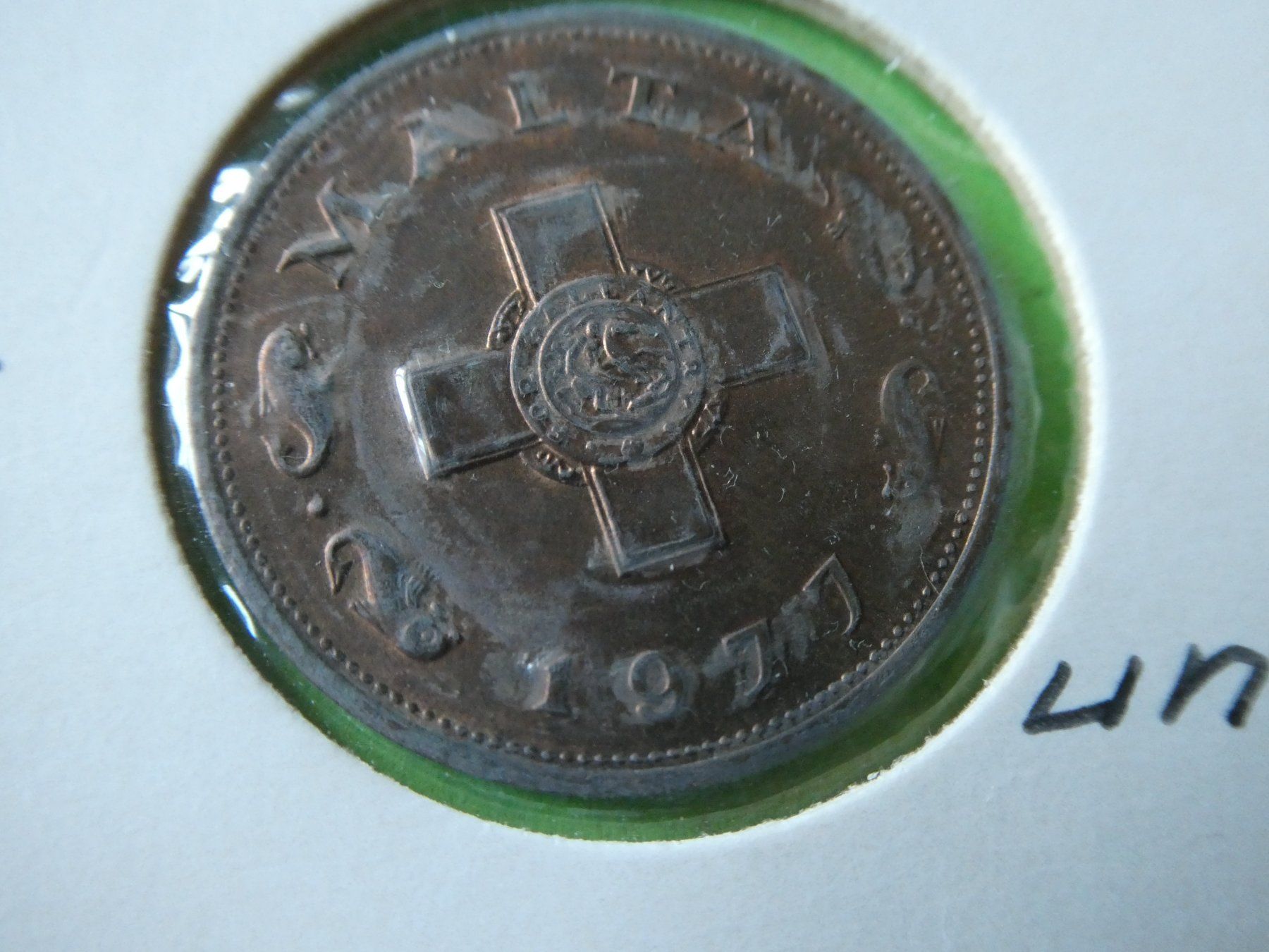Alle Münzen: Malta 1977, 1 Cent   unz – Gebraucht aus Hinterforst von Rohusri