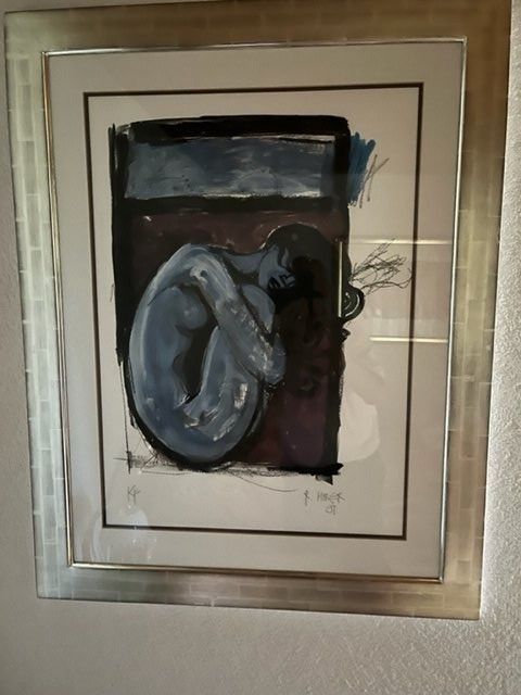 Grafiken & Lithographien: Original-Litho KP "Meditation" von Rudolf Mirer – Gebraucht aus Wädenswil von VTK_40 1