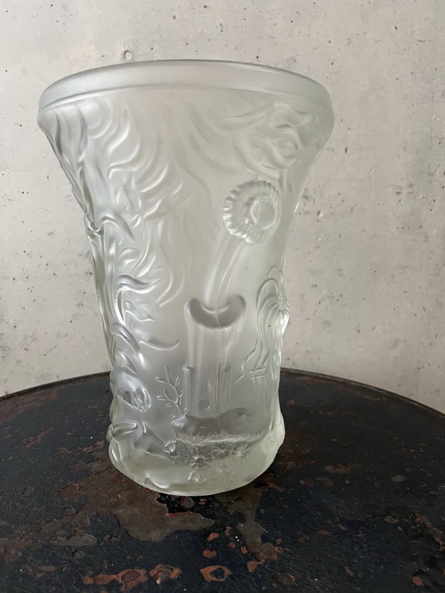 Vasen & Gefässe: Art Deco Vase mit Relief mit Meerestieren – Gebraucht aus Wabern von La-Vitrine 6
