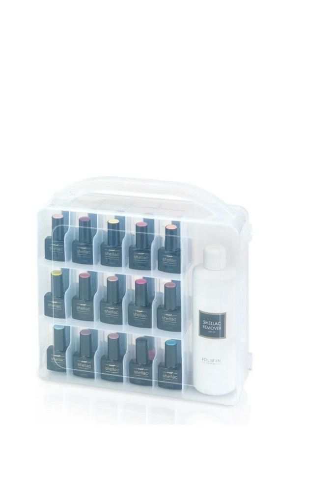 Smalto per unghie: Shellac-/Lack Aufbewahrungsbox - ohne Inhalt! – Nuovo e nell'imballaggio originale da Amden venduto da relsah62