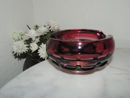 HOCHWERTIGER ASCHER «MURANO» BLEIKRISTALL MUNDGEBLASEN 1970