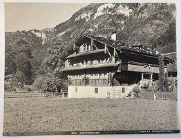 Altes Foto Unterwalden Haus  - Wolfenschiessen, Brunnifeld?