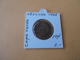 Cape Verde 1968, 1 Escudo   stgl.