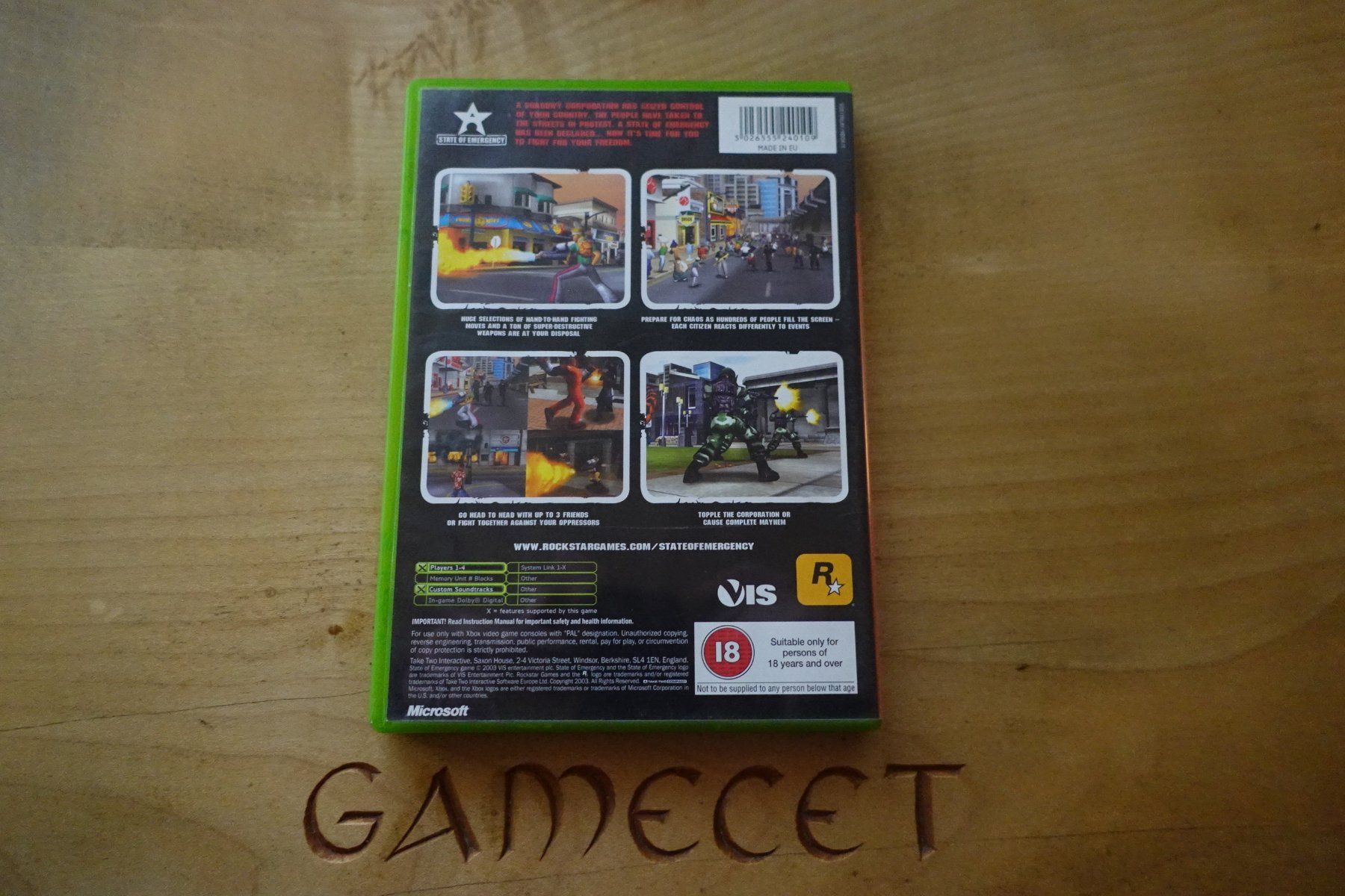 Microsoft Giochi: State of Emergency – Usato da Steinach venduto da Gamecet 2