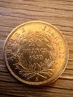 Goldmünze 20 Francs Napoleon III 1859 Frankreich neuwertig