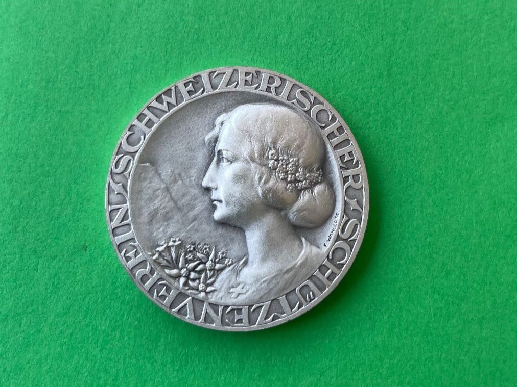 Medaglie: Schweizerische Schuetzenmedaille, Silber 925 – Usato da Bremgarten AG venduto da Schussi