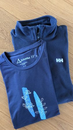 Helly Hansen Fleece und Schöffel Shirt blau Grösse XL
