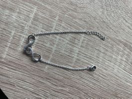 Bracelet argent 925 infini avec brillants