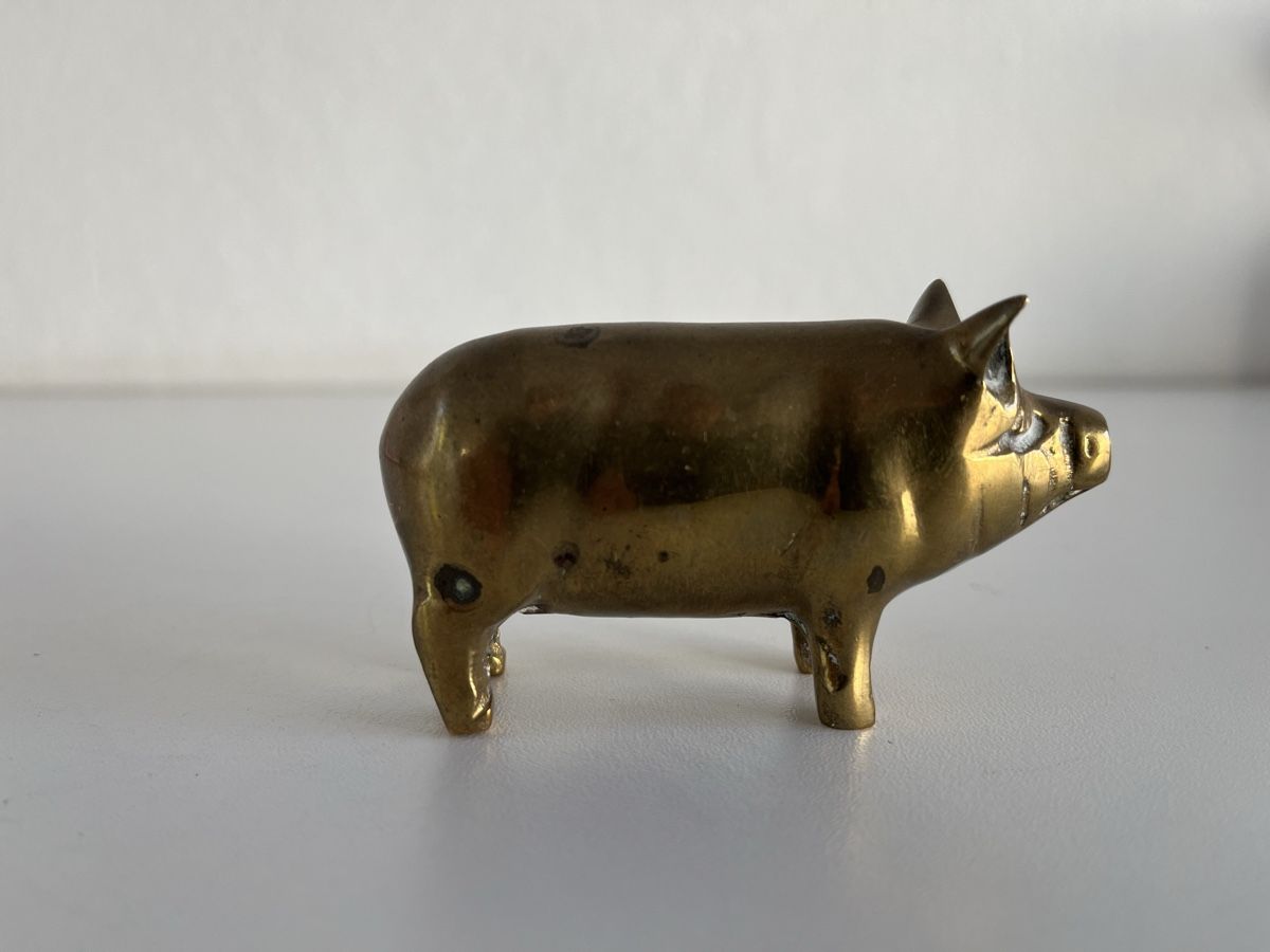 Toutes les décorations: Schwein aus Messing  – D'occasion à Wetzikon ZH par seli03 1