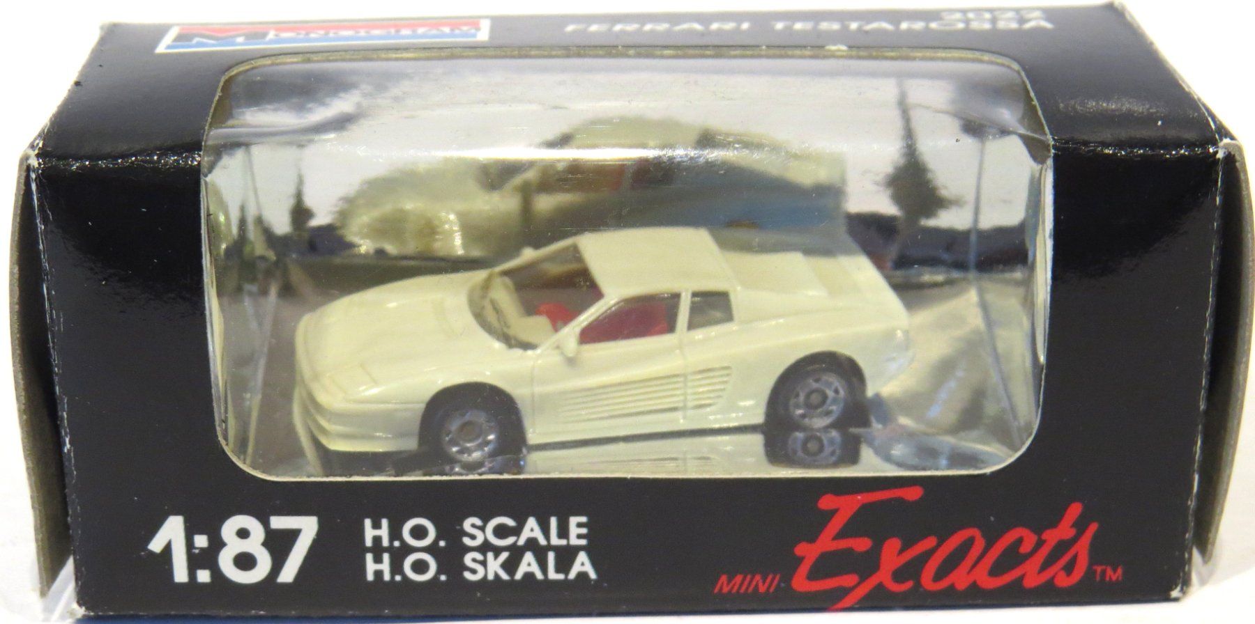 Ferrari Modellini d'auto: 1:87 Ferrari Testarossa von Monogram – Nuovo e nell'imballaggio originale da Ettingen venduto da campione_1 2