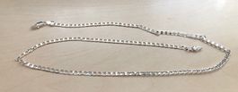 Silberfarbene Modeschmuck Halskette, neu + ungetragen