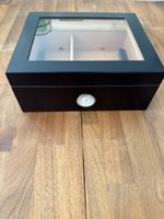 GERMANUS Humidor inkl. Leder Zigarrenetui für 3 Zigarren & C