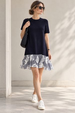 COS Strickkleid / Dunkelblau XS